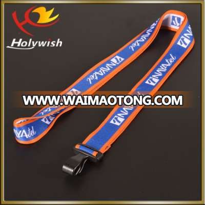 Fashion Standard Woven Logo Lanyard Customized Polyester Necklace