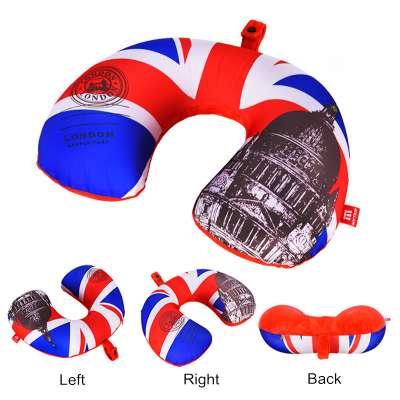 Air Cushion U Shape Travel Pillow with Printing Design